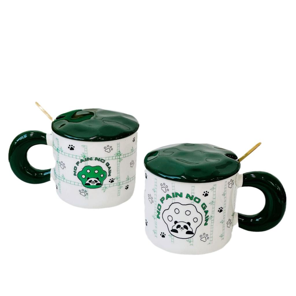 Personalisierte Tasse für Mädchen mit hohem Erscheinungsbild, hoher Temperaturbeständigkeit, Cartoon, niedliche kleine Panda-Tasse, Haushaltskeramiktasse