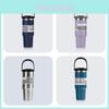 Durable 304 Stainless Steel Car Cup Vacuum Insulated Coffee Mug With Straw And Handle