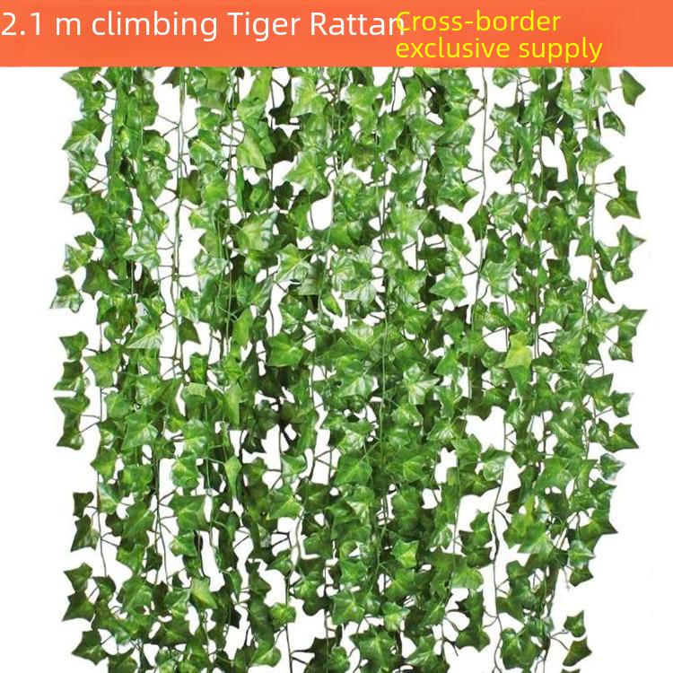 Artificial Grape Leaf Decoration: Green Creeper Vine for Ceiling Plants, Flowers - Wholesale Options Available.