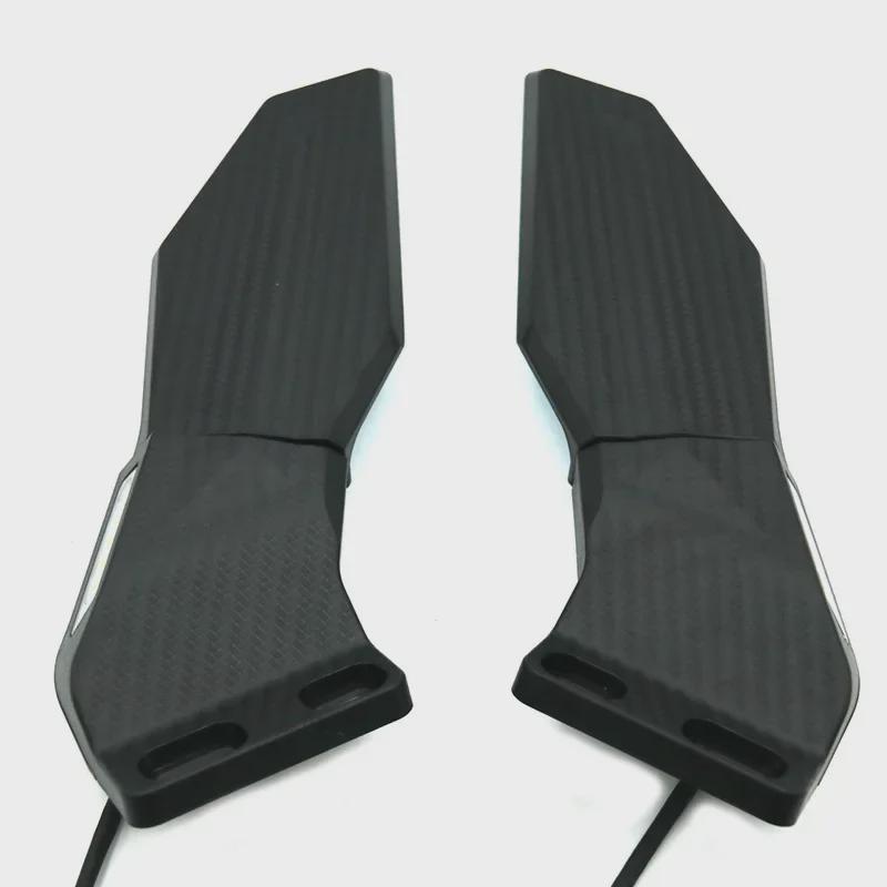 Moxin Universal Motorcycle Rearview Mirror for R25, NMAX, NINJA with Yellow Light Reflector