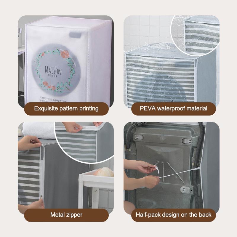 **Washing Machine Cover Waterproof Sunscreen Protector Dryer Case Box Drum Washing Machine Protective Cover Universal Dust Cover