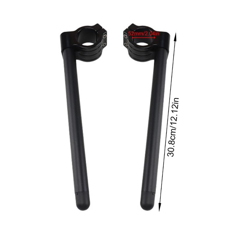 Risers Clip On Handle Bars 52mm Aluminum Motorcycle Clip On Handlebars High Performances Aluminum Clip On Handle Bars