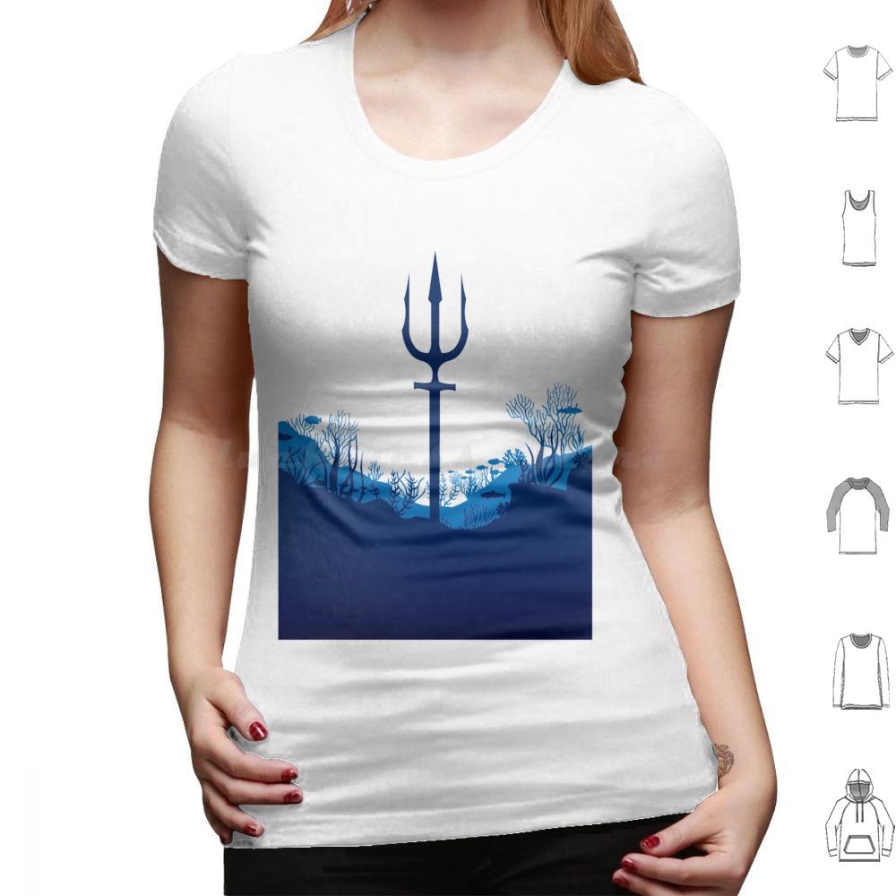 King Of Atlantis Trident T Shirt Cotton Men Women DIY Print Trident King Atlantic Atlantis Sea Ocean Aquaman Superhero Comic