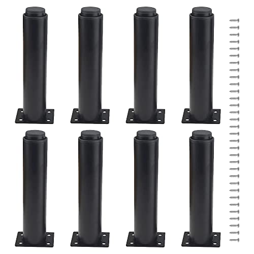 

XINMEIWEN 8-Pack Metal Adjustable Furniture Legs, Cabinet Feet, Heavy-Duty Bed Center Frame Slat Support Legs for Table, Bed, Sofa (7.1 /180mm-12 /300