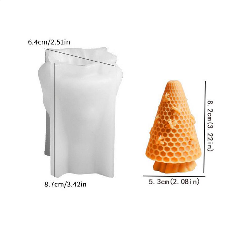 Bee Cylinder Silicone Mold Cylinder Soap Mold Silicone Candle Mould Quick Release Casting Home Decoration Animal Resin Art