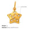Yori 2Pcs Stainless Steel Gold Color PVD Plated Pendant for DIY Necklace Bracelet Earring Jewelry Making Accessories