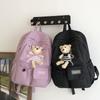 Schoolbag High Quality Girls Backpack Japanese and Korean Little Bear Doll School Bag Fashion Texture Casual Campus Student Backpack