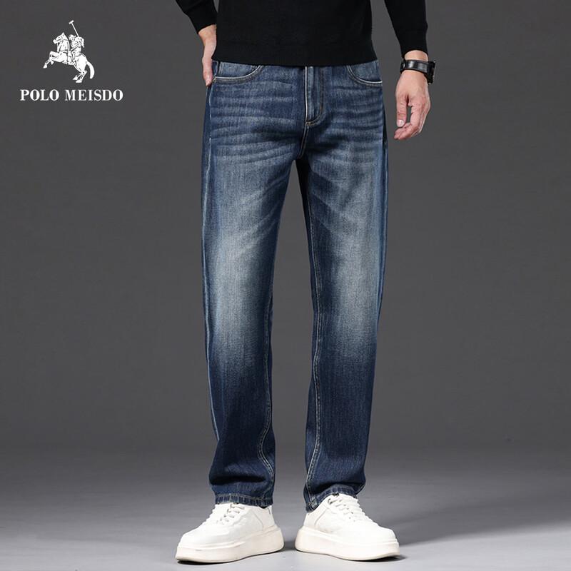 

Мужские ретро-джинсы POLOMEISDO с прямым кроем и эластичностью 32