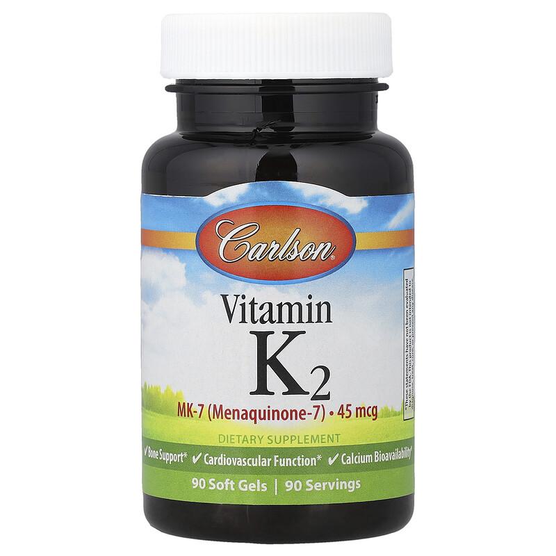 Vitamin K2, 45 Mcg, 90 Soft Gels