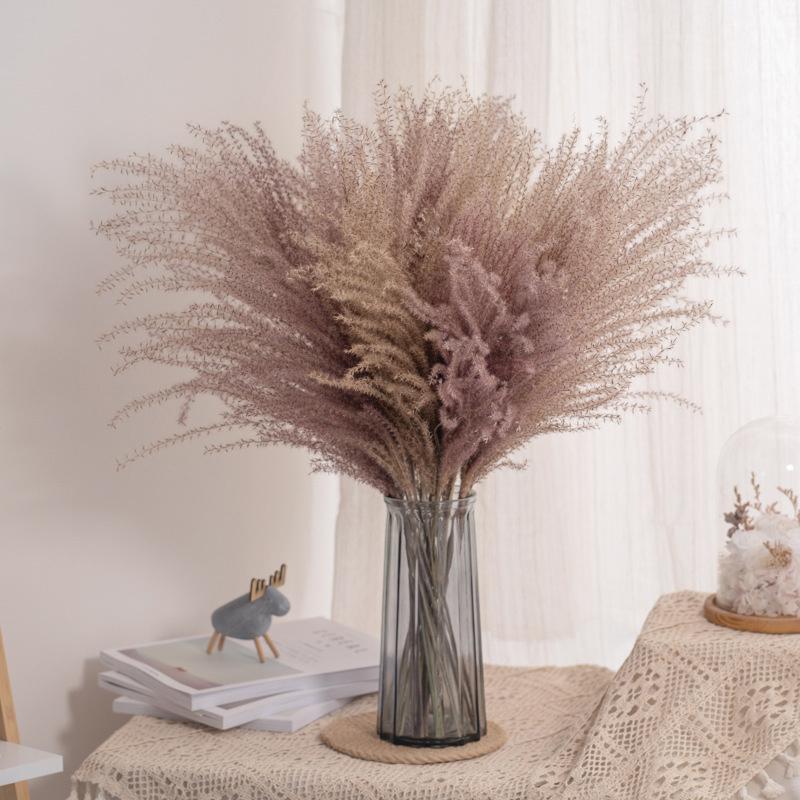 Reed Flower Bouquet Natural Dried Flowers for Home Decoration 55x10cm