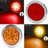 Aoling Truck Tail Lamp Trailer Tail Light Truck Tail Lamp Boat Trailer Tail Light Trailer Tail 16 Plated Turn Signal Truck Tail Lamp 24V 4 Pieces