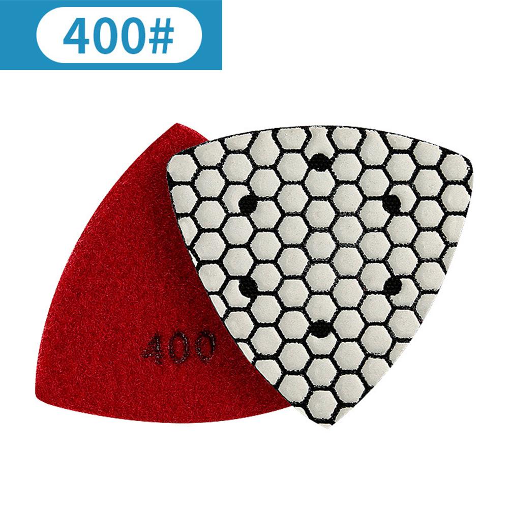 Triangle Diamond Polishing Pads Granite Marble Stone Excellent Gloss Good Durability Granite Marble Concrete Stone Sanding Pads