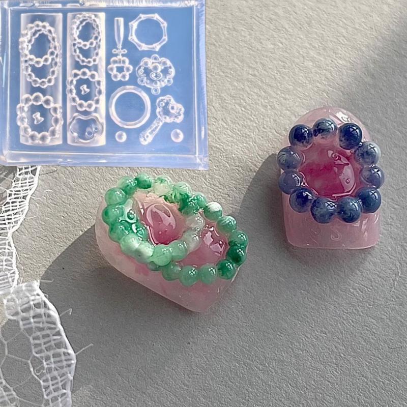 3D Chinese Style Lion Dance & Retro Egypt Silicone Nail Molds - DIY Nail Art Decoration Templates for Manicure Design Tools