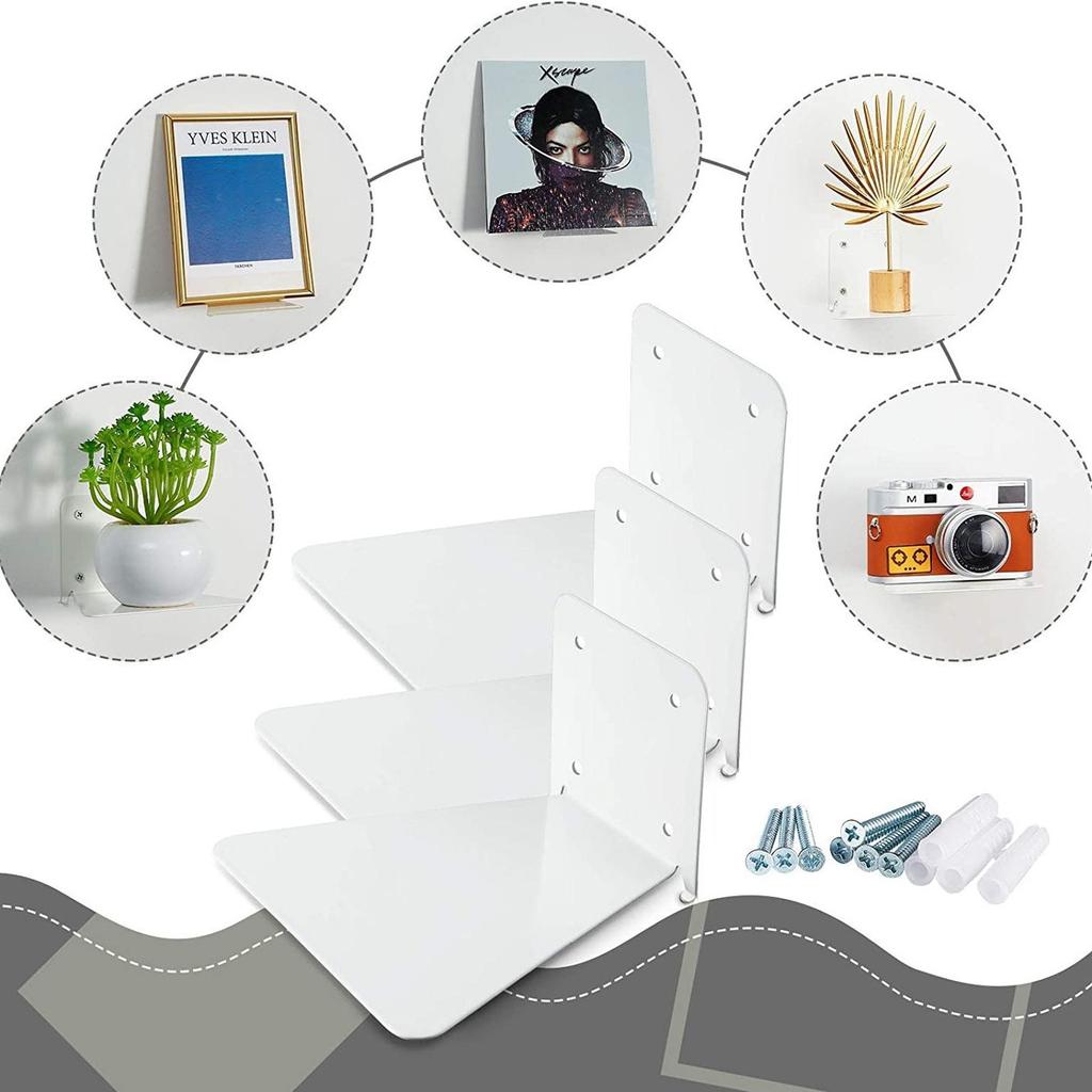 Wall Shelves For Books Book Shelf Floating Set Of 6 Organizer Storage Display  Rack For Bathroom Nursery