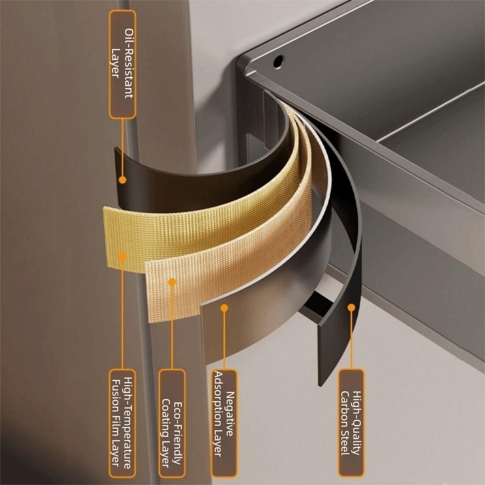 Punch Free Refrigerator Magnetic Shelf Wall Mounted Spice Rack  Washing Machine