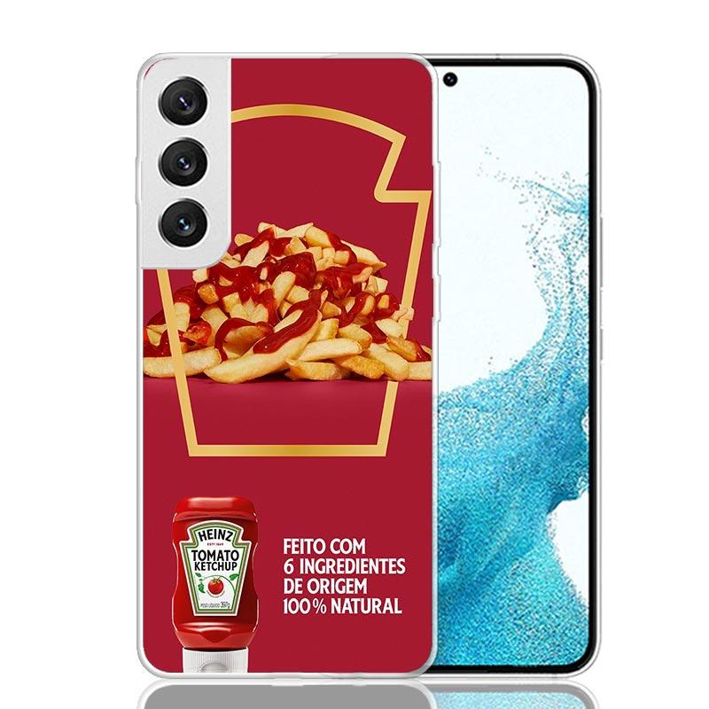 

Lamb Heinz Tomato Ketchup Phone Case For Samsung Galaxy S26 Ultra S23 S24 S25 Edge S20 FE S21 S22 Plus Soft Print Shell Cover Fu Samsung S26