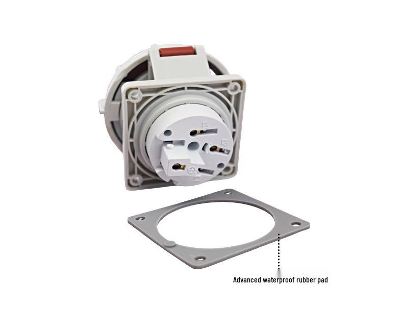Marine 4-Pin 32A Generator Socket 380V 3H Terminal Special Plug