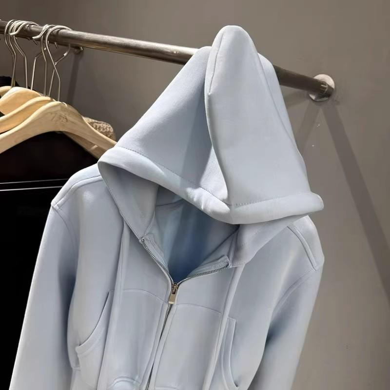 Cardigan Sweater Women's Autumn and Winter Korean Version Short Hooded Korean T-shirt Women's Coat Trendy Ins Women's Top Women's