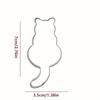 3pcs Stainless Steel Cookie Cutters In The Shape of Cats, Pastry Cutting Molds, Creative Baking Tools for The Kitchen