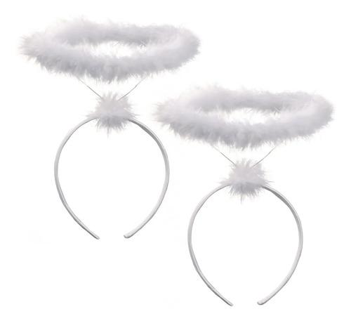 White Angel Halo Headbands - Feather Halo Headpiece - Fest