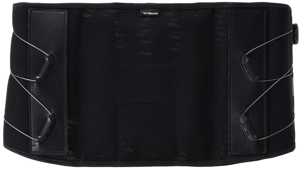 Mizuno BOA Adjustable Waist Dial for Everyday and Size Small to Japanese Size Support, Adjustment, Use, Work, Sports, Unisex, C2JS8180, Black,