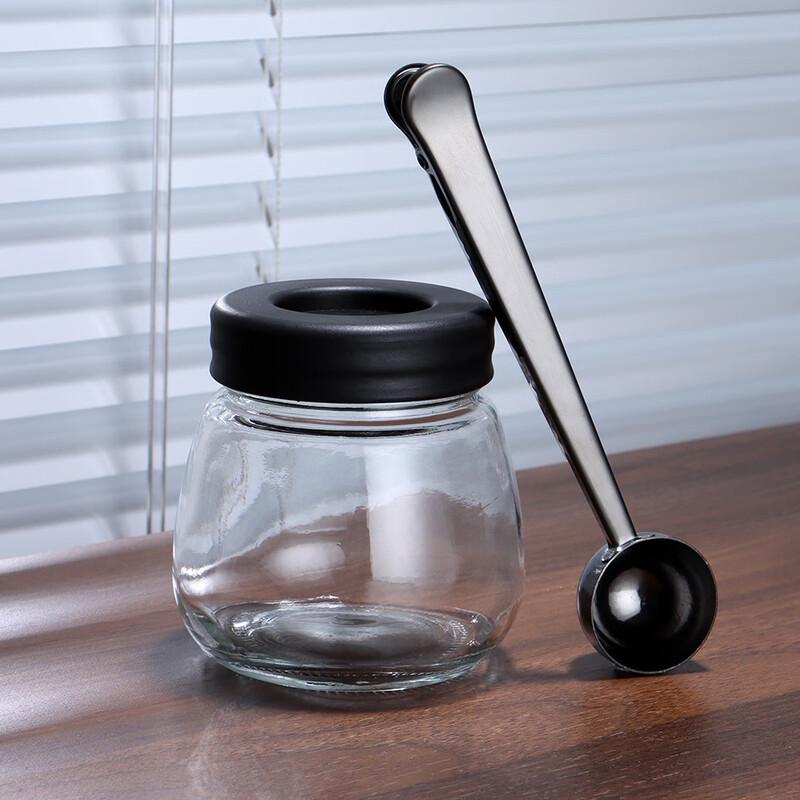 Glass Coffee Bean Storage Jar