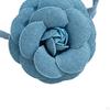Big Flower Choker Necklace Vintage Style, Denim Large Neck