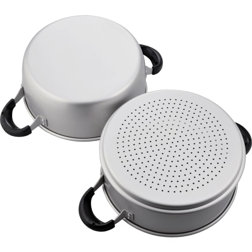 Wahei Freiz Two-Tier Steamer, Bugaku Style, 26cm, Lightweight, Anodized Aluminum, for Gas Stoves Only, MR-7591