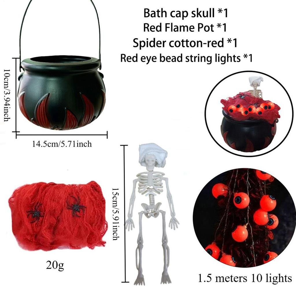 Halloween Witch Cauldron Halloween Desktop Decorations Haunted House Decoration For Homeowners Event Planners Classroom Mantel