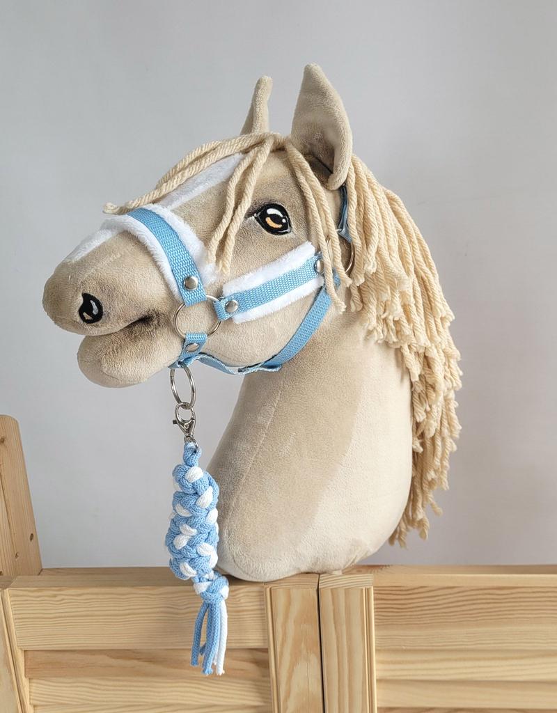 Hobby Horse Rope Lead - White and Blue