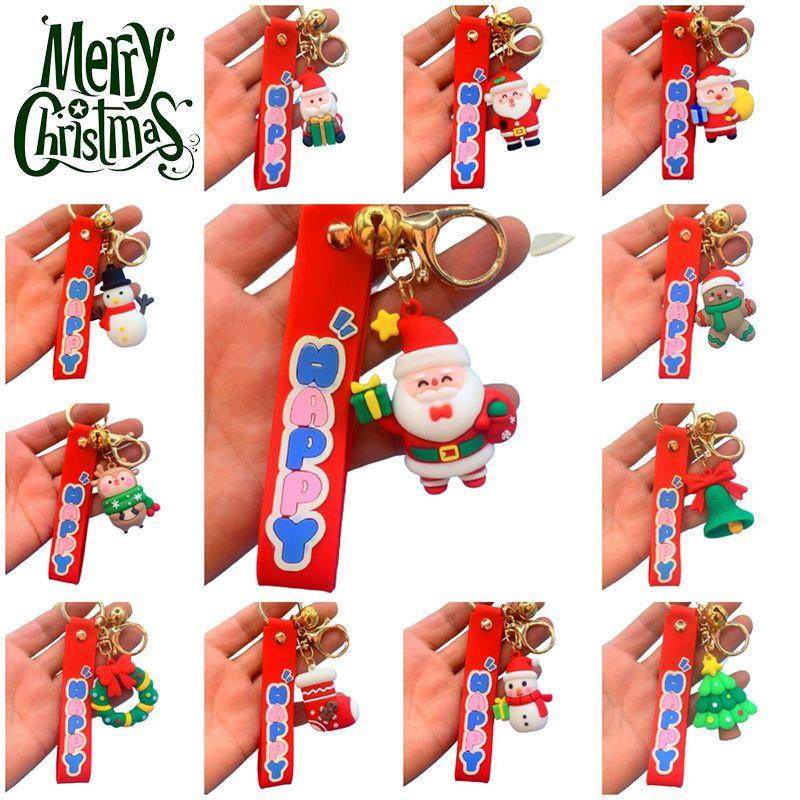 Lovely Christmas Tree Key Ring Bag Pendant Doll For Kids Gifts