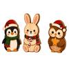3/4pcs Rustic Farmhouse Style Christmas Snowman Decorations Vintage Holiday Tabletop Decor  Gift