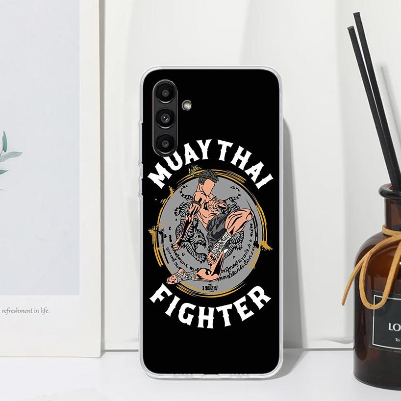 Muay Thai Fight Boxing Phone Case For Samsung Galaxy A17 A37 A57 A16 A26 A36 A56 A15 A25 A35 A55 A14 A24 A34 A54 A13 A23 A33 A53