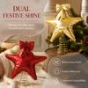 Cloth Christmas Tree Topper Star Shock Resistant Christmas Tree Top Decoration Indoor Decor