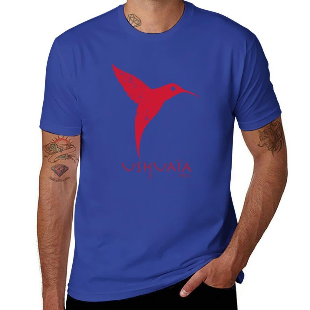 Nuova T-shirt da festa Ushuaia Ibiza maglietta ad asciugatura rapida t-shirt uomo maglietta con stampa animalier per ragazzi abbigliamento vintage T-shirt da uomo in cotone