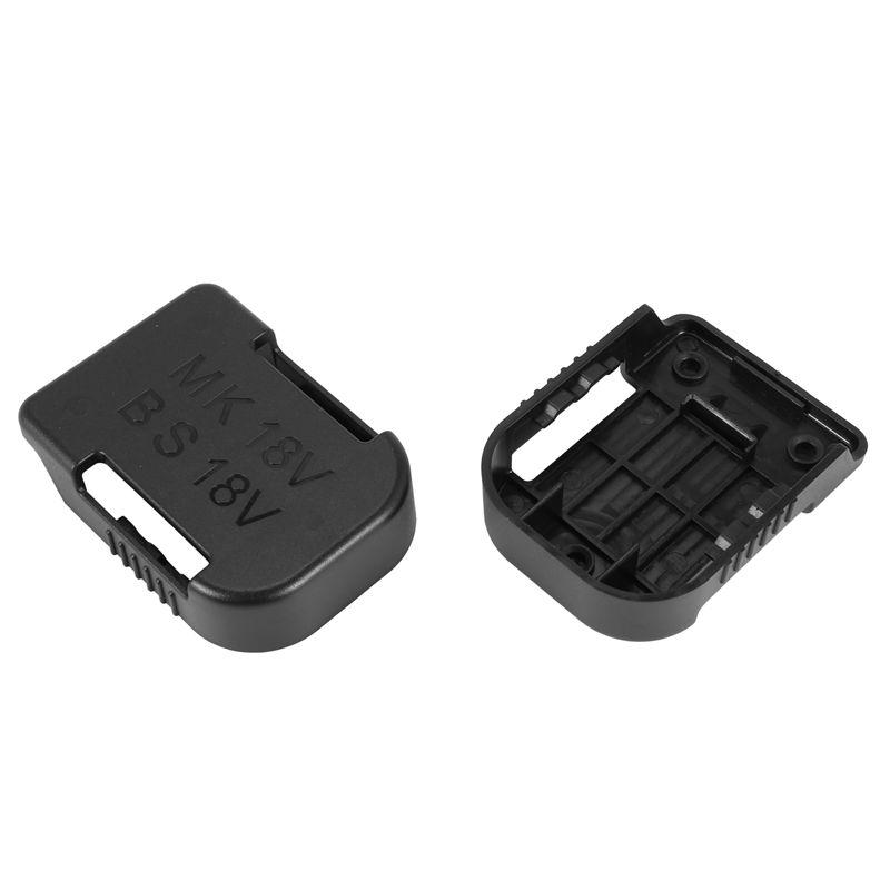 A74E-30Pcs Battery Storage Rack Battery Holder Case For 18V Fixing Devices(Black)