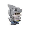 Building Block Compatible Ornament Shark Man Square Head Boy, Creative Squalfish King Nanawei Comics