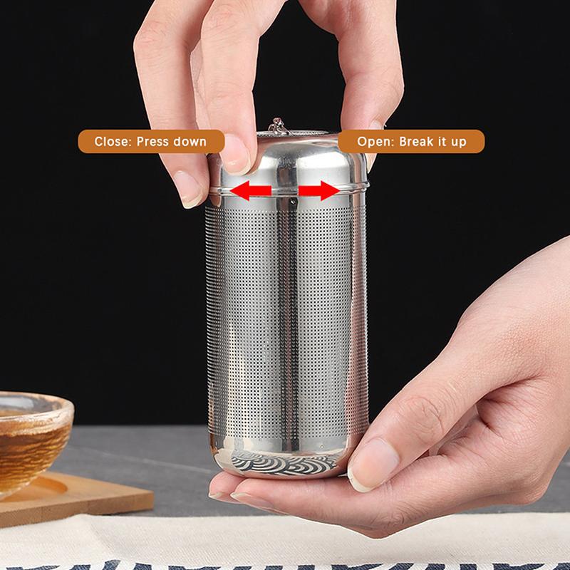 

Чайный инфузор из нержавеющей стали Чайный фильтр Чайный инфузор-диффузор из нержавеющей стали Чайное ситечко для специй Травяной фильтр Слив для чая с крышкой 1Pcs