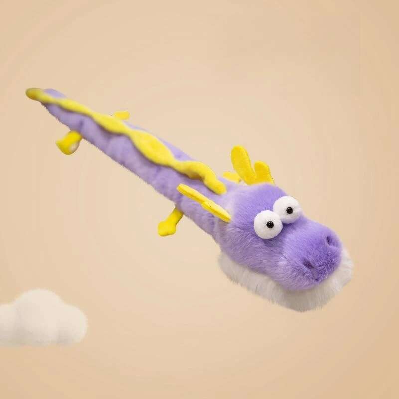 

60см Каваи 6 цветов Забавная плюшевая игрушка Дракон Мягкое чучело Дракон Игрушки Гибкий дизайн Детский подарок на день рождения Украшение 60cm фиолетовый