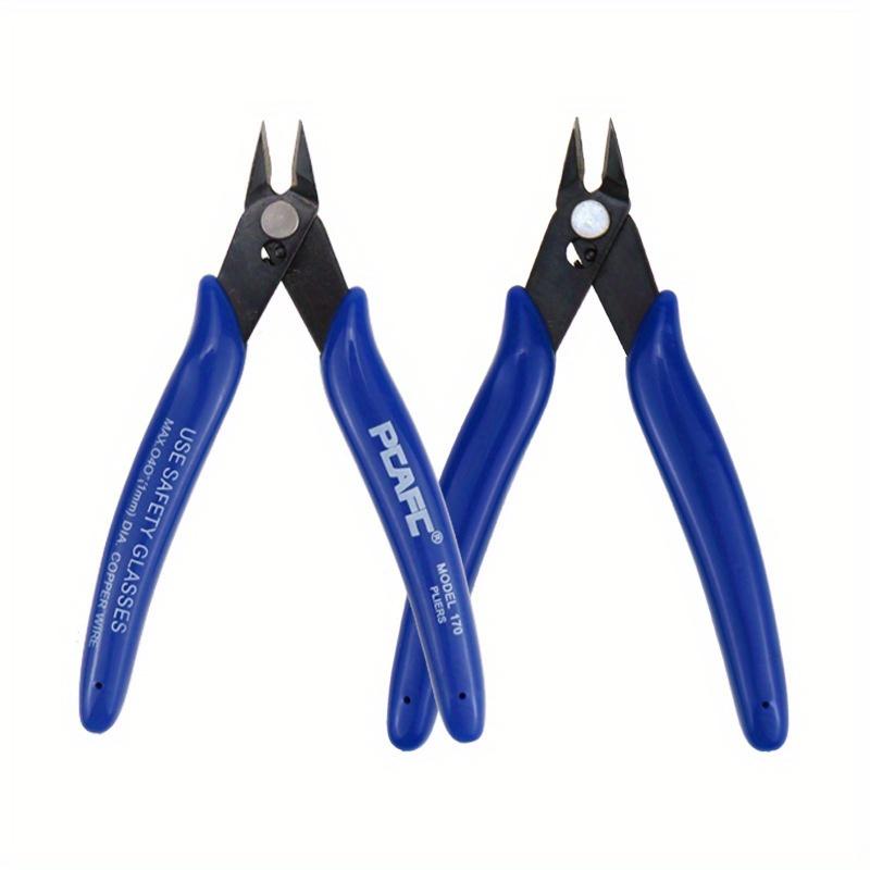 Chrome Vanadium Steel Industrial Electronic Pliers for Wire Cutting, Trimming Plastic, and Electronic Feet - Durable Model DIY Hand Tool Scissors