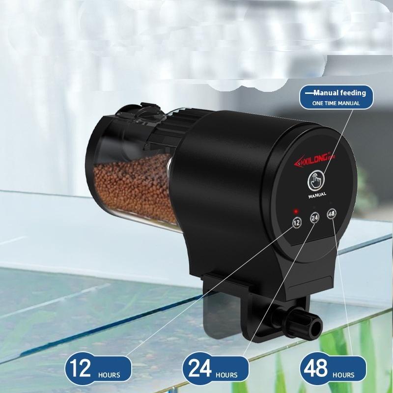 1 Set Large Capacity Aquarium Goldfish Feeder 100Ml Automatic Fish Tank Feeder Intelligent Timing Auto Feeder