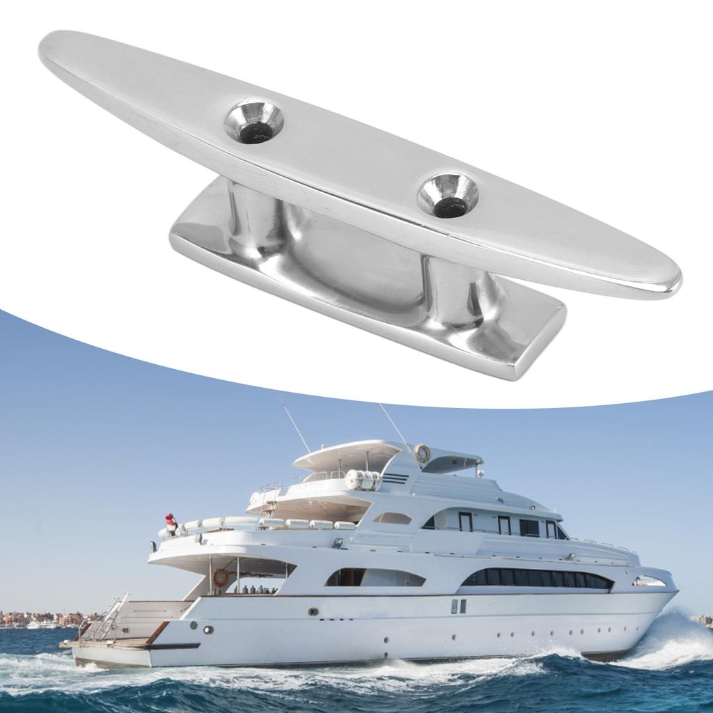 Stainless Steel Low Flat Top Boat Dock Cleat Marine Grade Boat Deck Rope Tie Replacement Parts