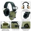 Protective earmug,ultra-thin electronic foldable storage hearing protective earmug,battery powered(battery not included) hunting