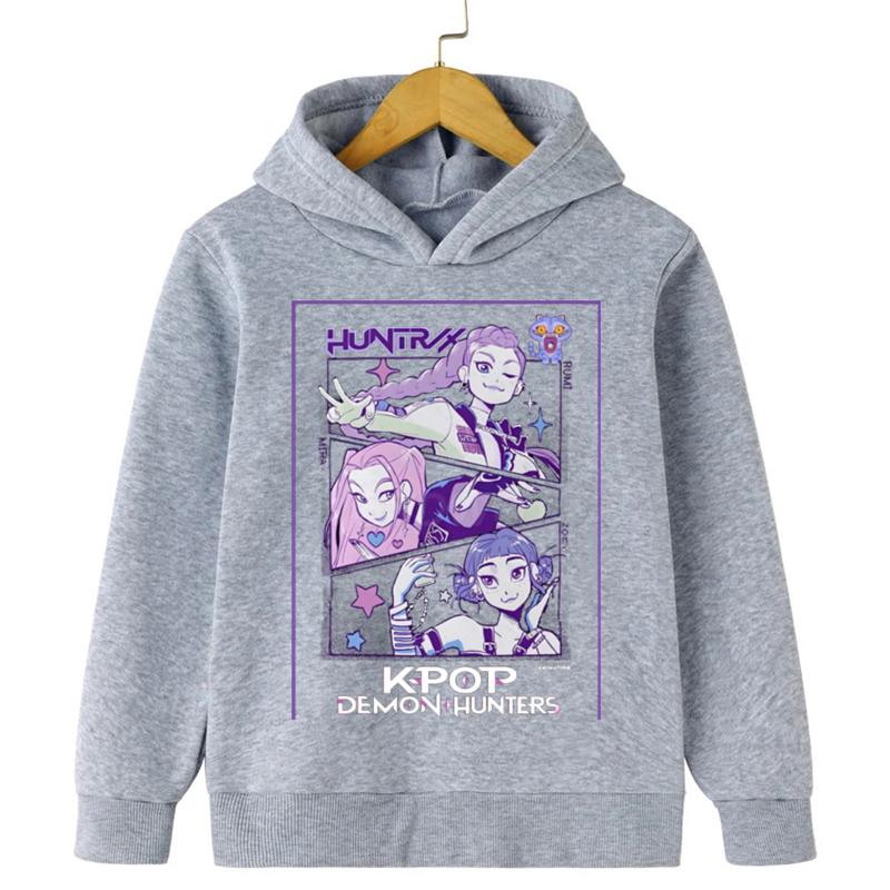 Fashionable Children's Hoodies Devil Hunter Hoodies Casual Pullovers Girls Boys High Quality Children's Clothing