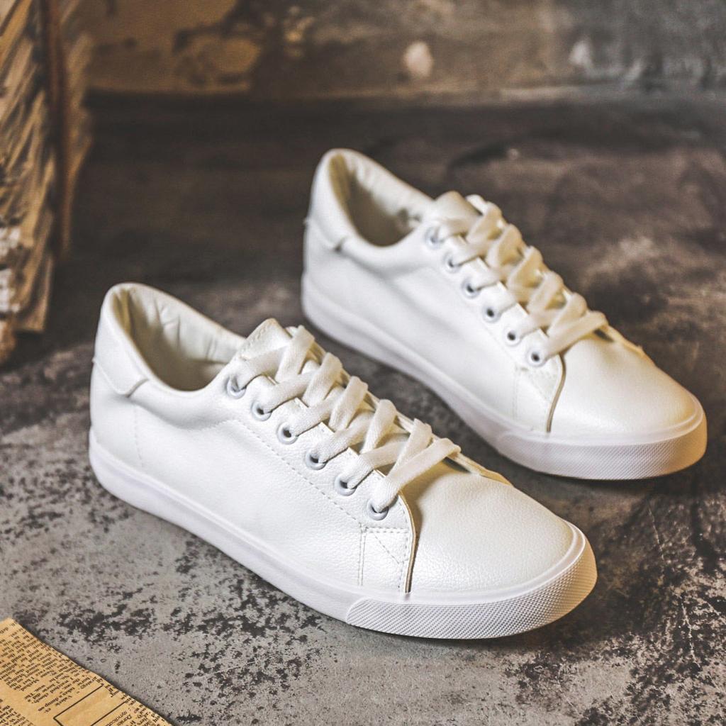 White shoes men's summer breathable Korean version trendy casual men's shoes sports white versatile men's board shoes