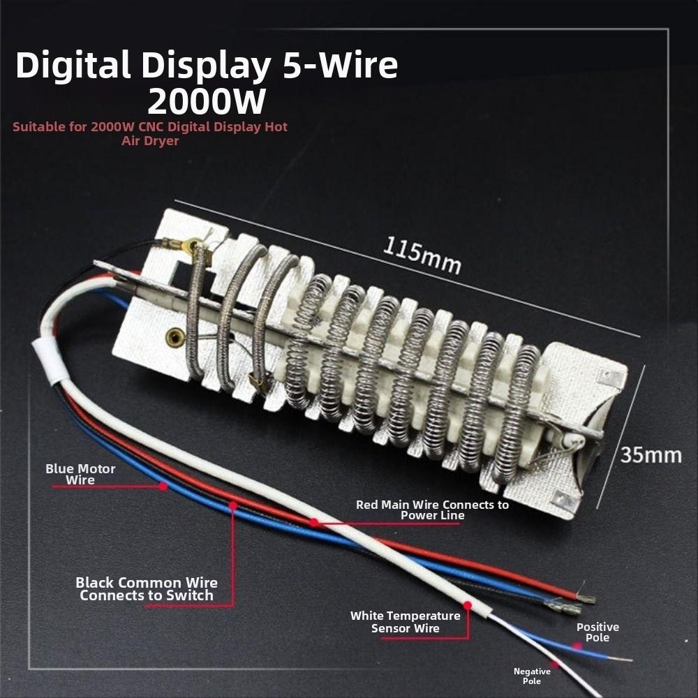 New 220V Metal Heating Core 1600W 1800W 2000W Universal Hot Air Hair Dryer Heat Machine Heating Core