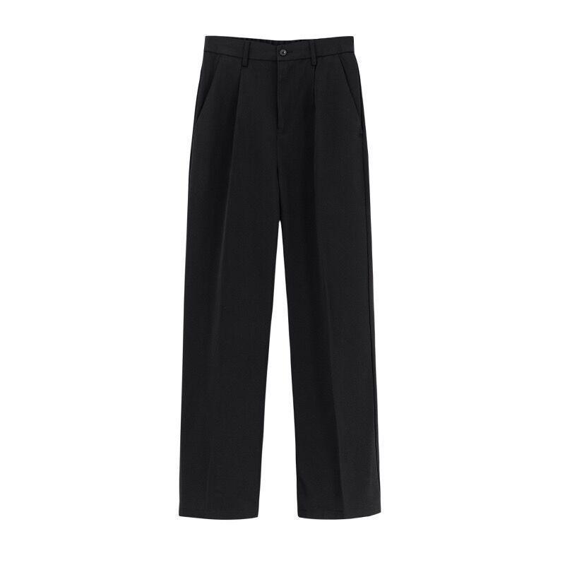 Women's Black Suit Set for Spring/Autumn 2026 - Casual, Fashionable, and Professional; Ideal for Interviews and College Students.