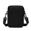 Black Men's Casual Diagonal Bag Simple Style Single Shoulder Mini Bag Lightweight Commuter Small Square Bag