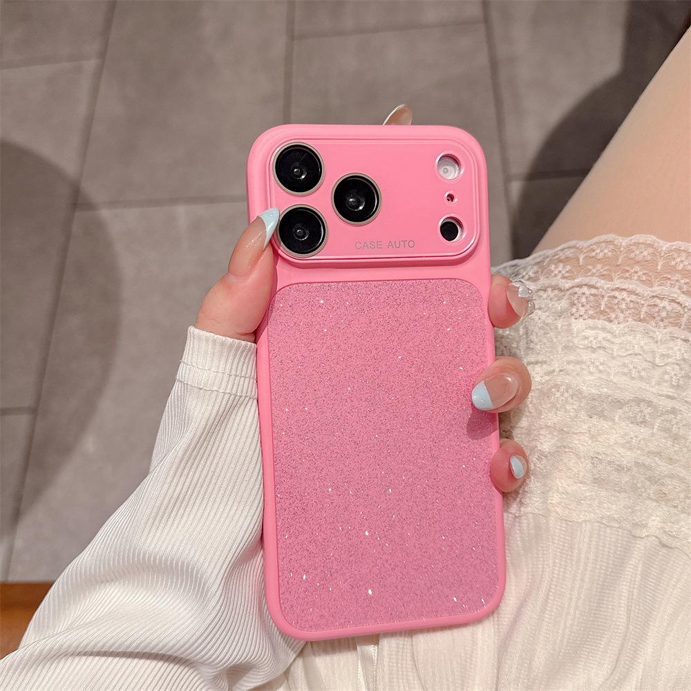 Glitter Phone Case for iPhone 17 Pro with Full Coverage Lens Film for Apple 16 Pro Max and 15