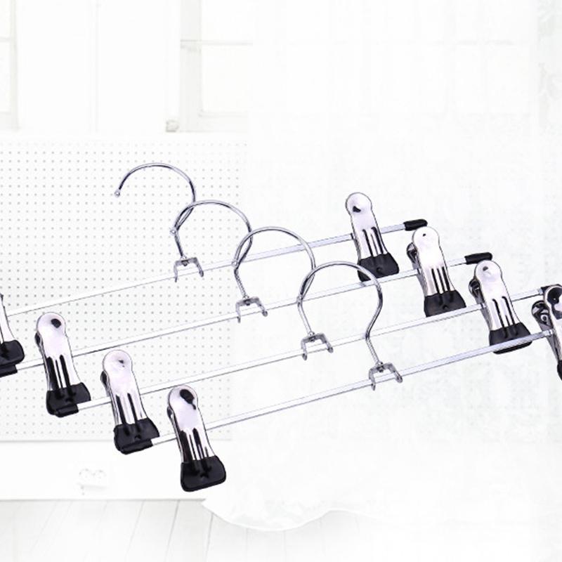 10pcs Pants Racks Wind Proof Multi-purpose Skirt Racks For Clothes Drying Trousers Wardrobe Clip Anti-slip Clothes Hanger